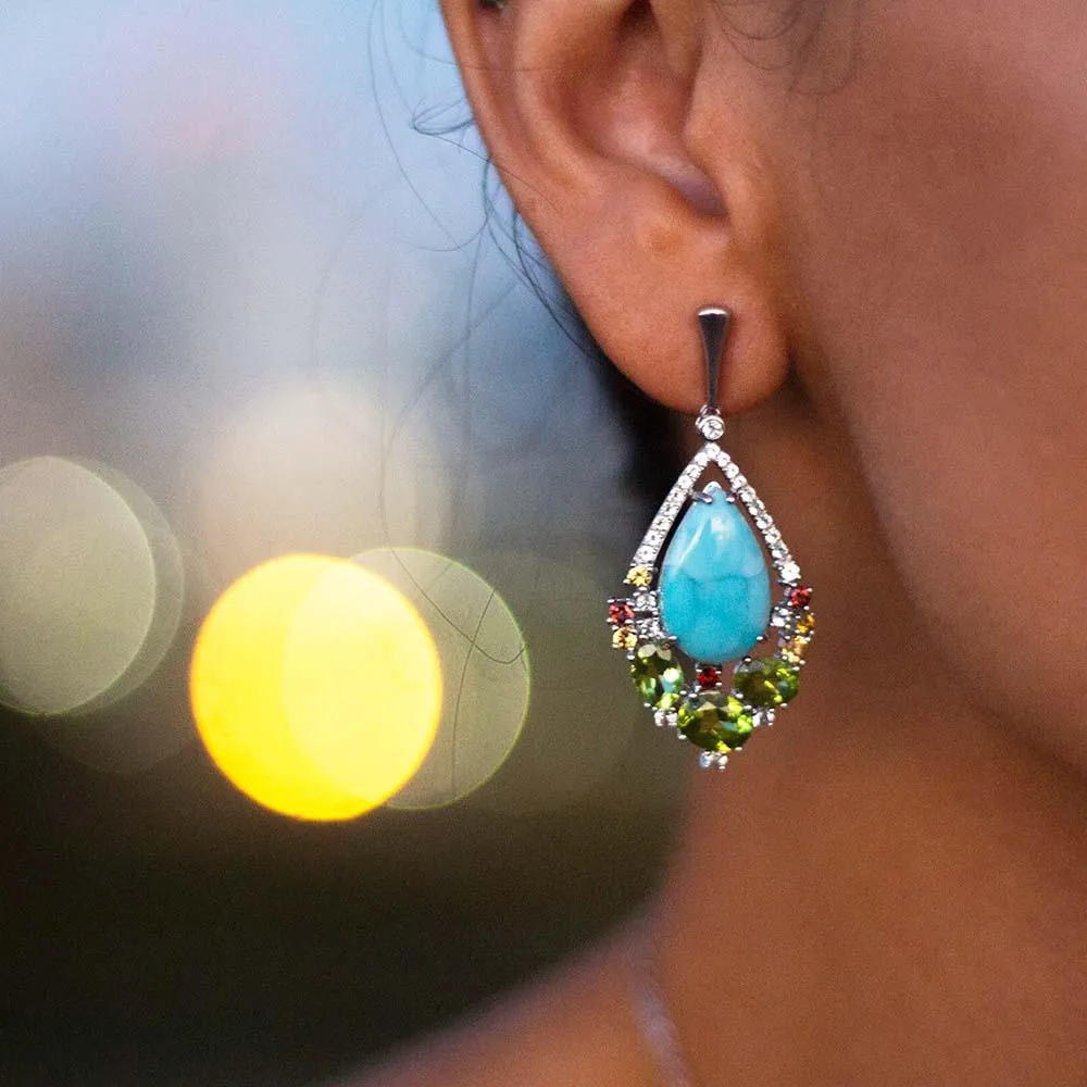 Royal Larimar Earrings