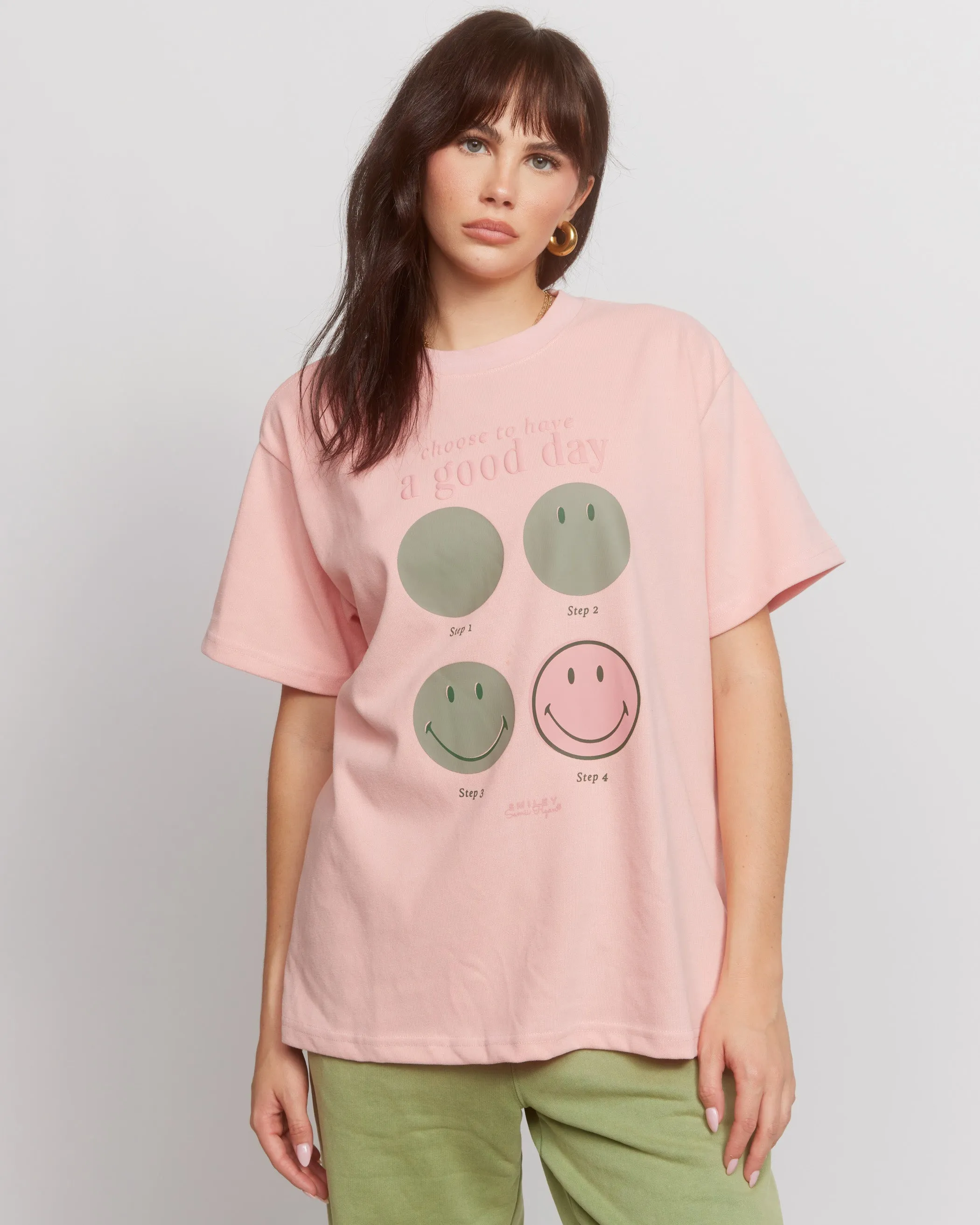 Samii Ryan Smiley Good Day Oversized Tee