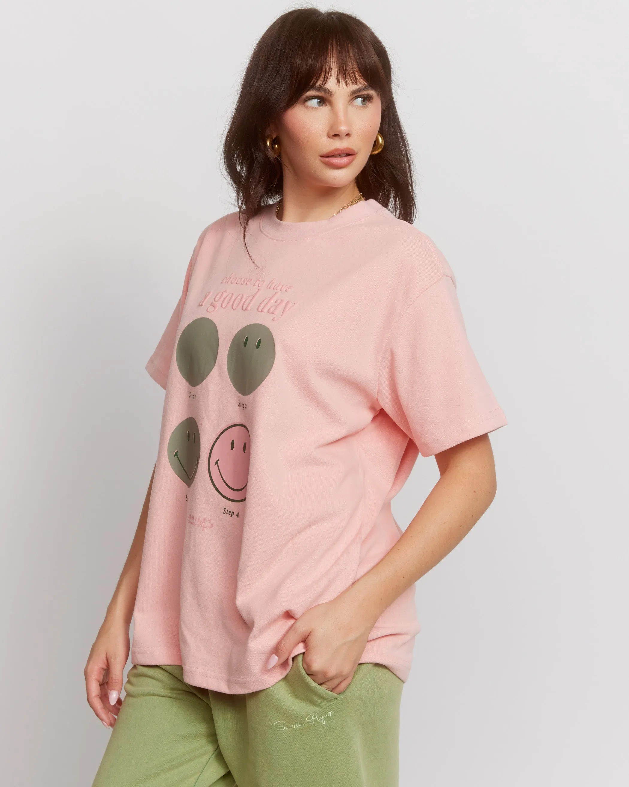 Samii Ryan Smiley Good Day Oversized Tee