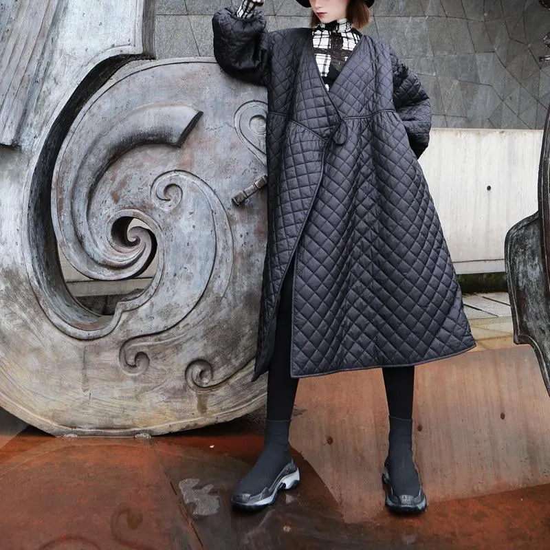 Sayaka Quilted Lantern Sleeve Coat