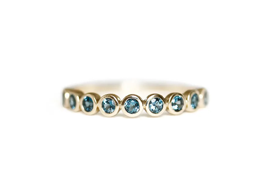 Sicily Topaz Bezel Band