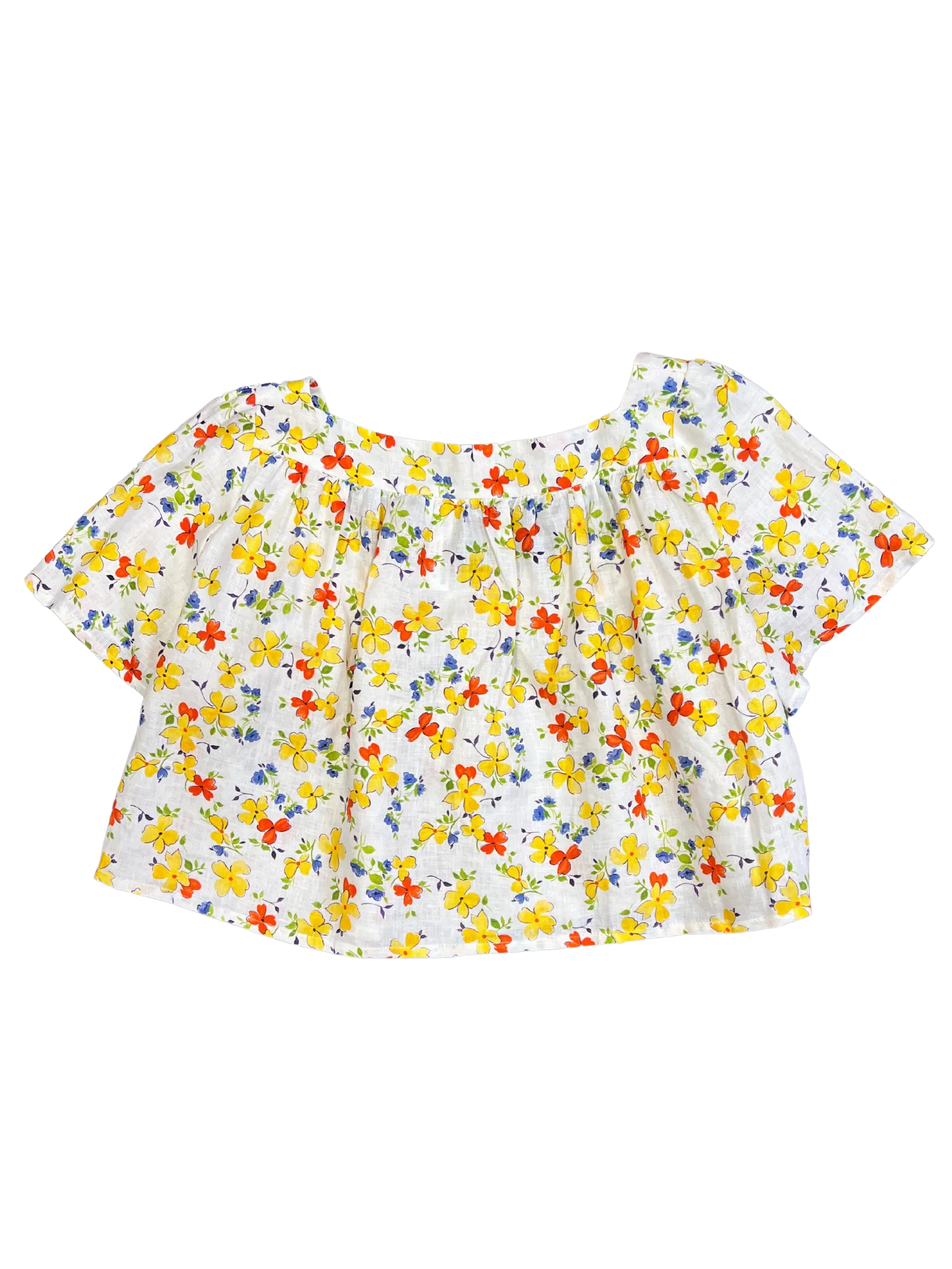 Size 8 - Sister Studios Cream Floral Top