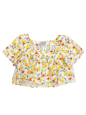 Size 8 - Sister Studios Cream Floral Top