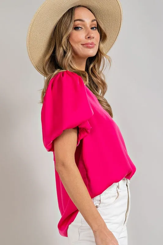 SKYE PUFF SLEEVE BLOUSE TOP [ONLINE EXCLUSIVE]