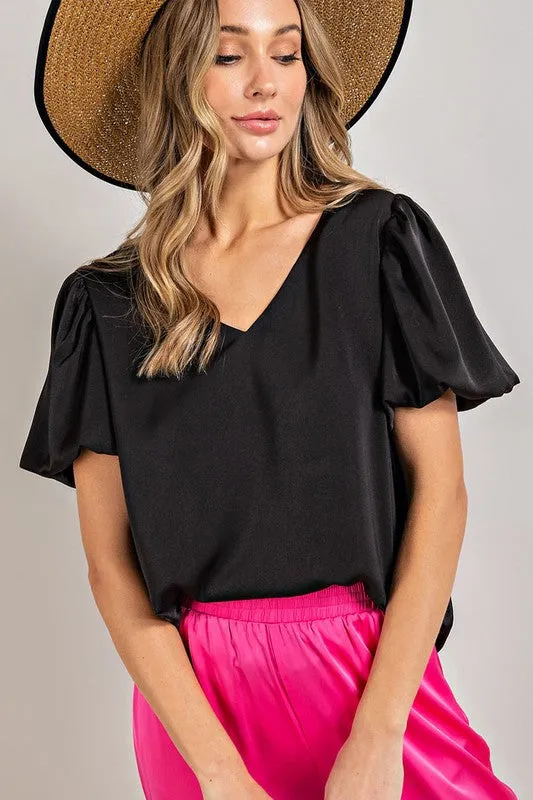 SKYE PUFF SLEEVE BLOUSE TOP [ONLINE EXCLUSIVE]