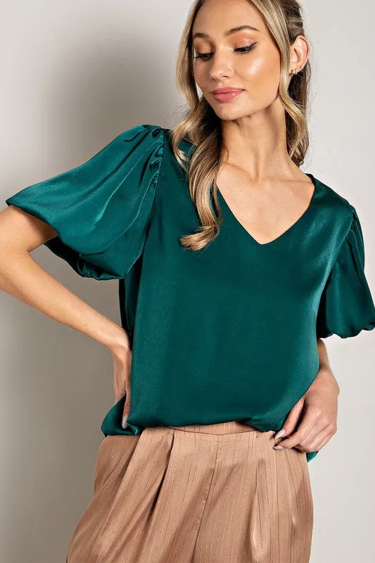 SKYE PUFF SLEEVE BLOUSE TOP [ONLINE EXCLUSIVE]