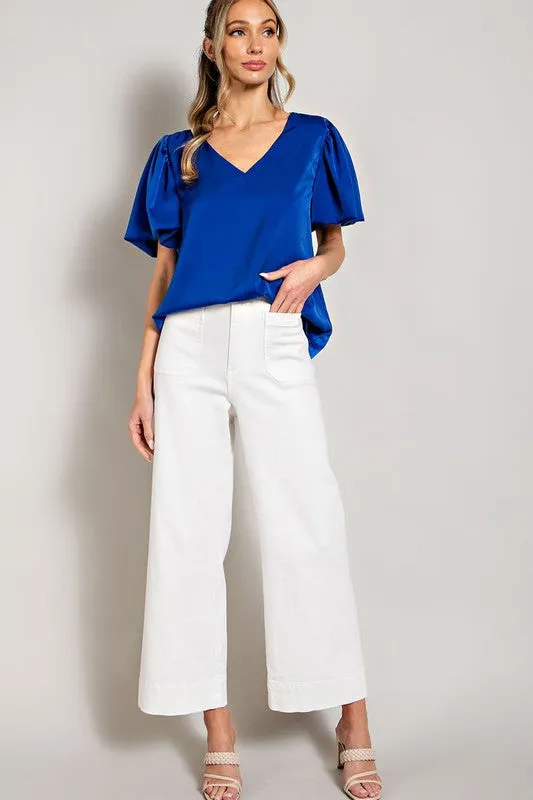 SKYE PUFF SLEEVE BLOUSE TOP [ONLINE EXCLUSIVE]