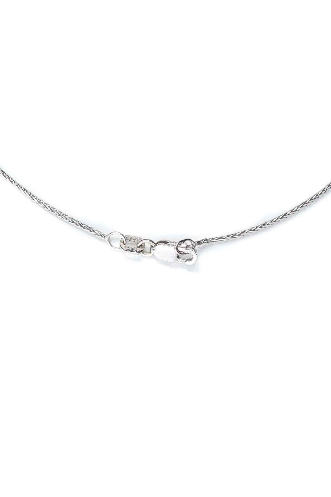 Stittgen 19K White Gold & Diamond Solitaire Necklace