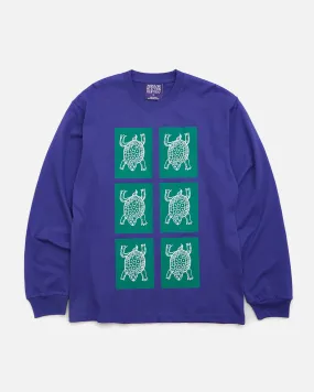 T.I.M.E Turtle Tiles Longsleeve Tee - Dark Purple