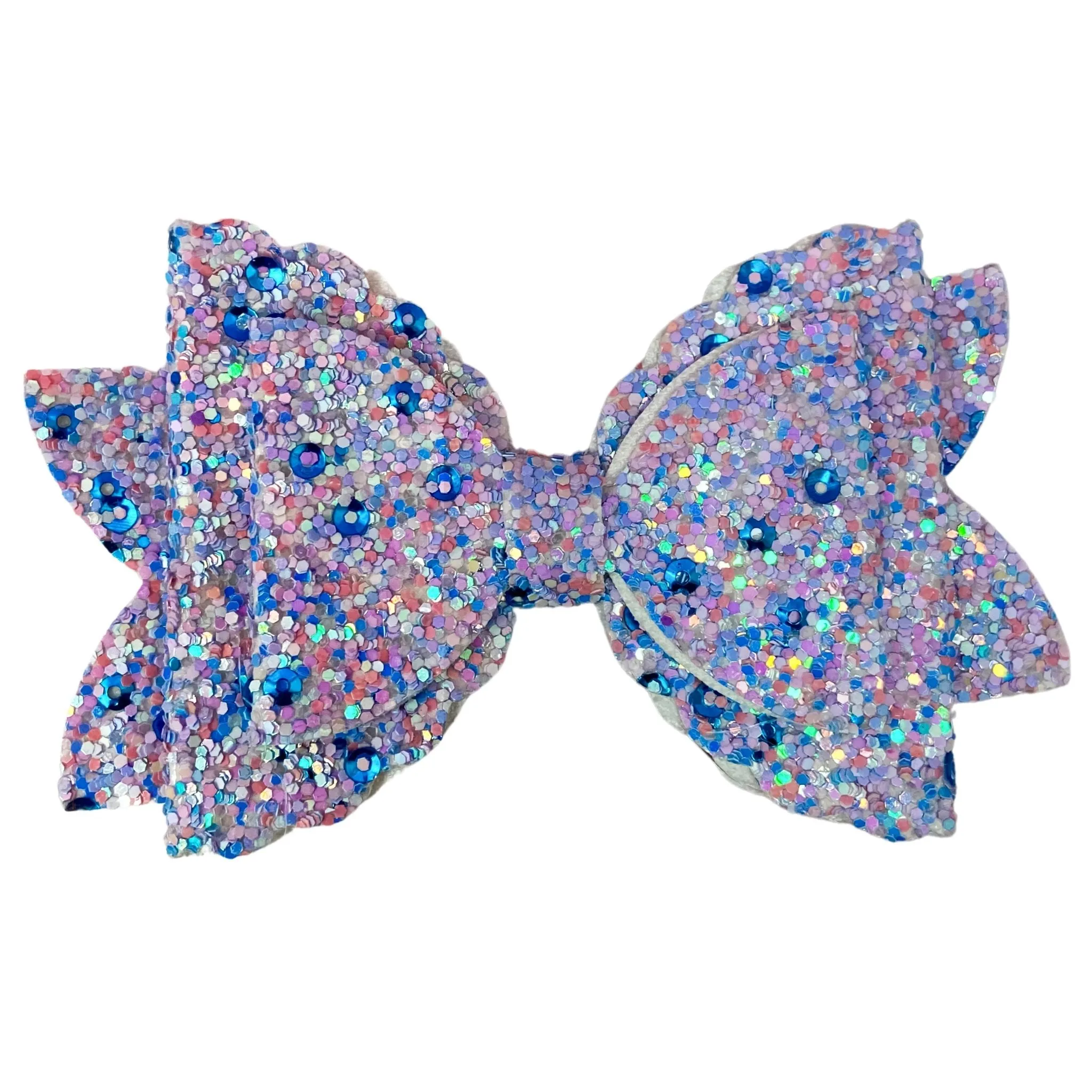 Triple Layer Heavy Glitter Hair Bow