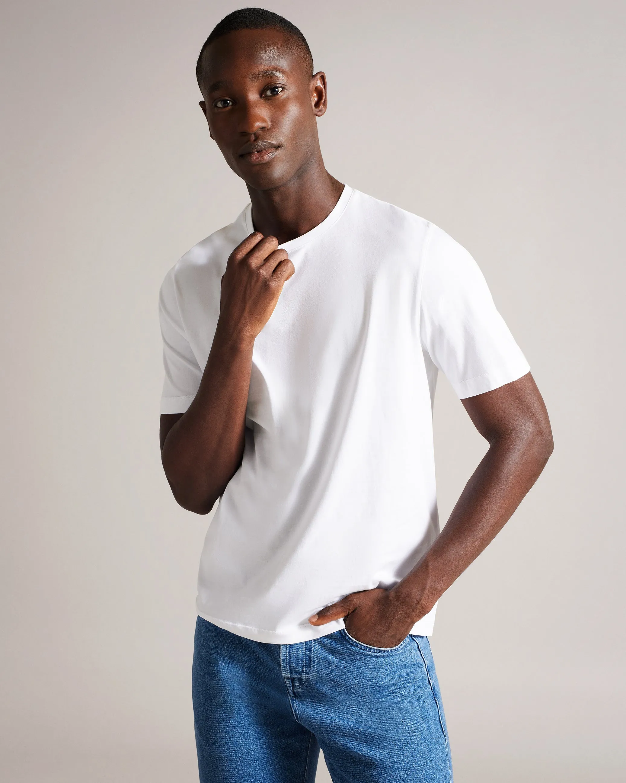 Tywinn Ss Regular Plain T-Shirt White