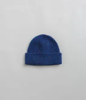 Uskees 4003 Speckled Donegal Wool Beanie - Ultra Blue