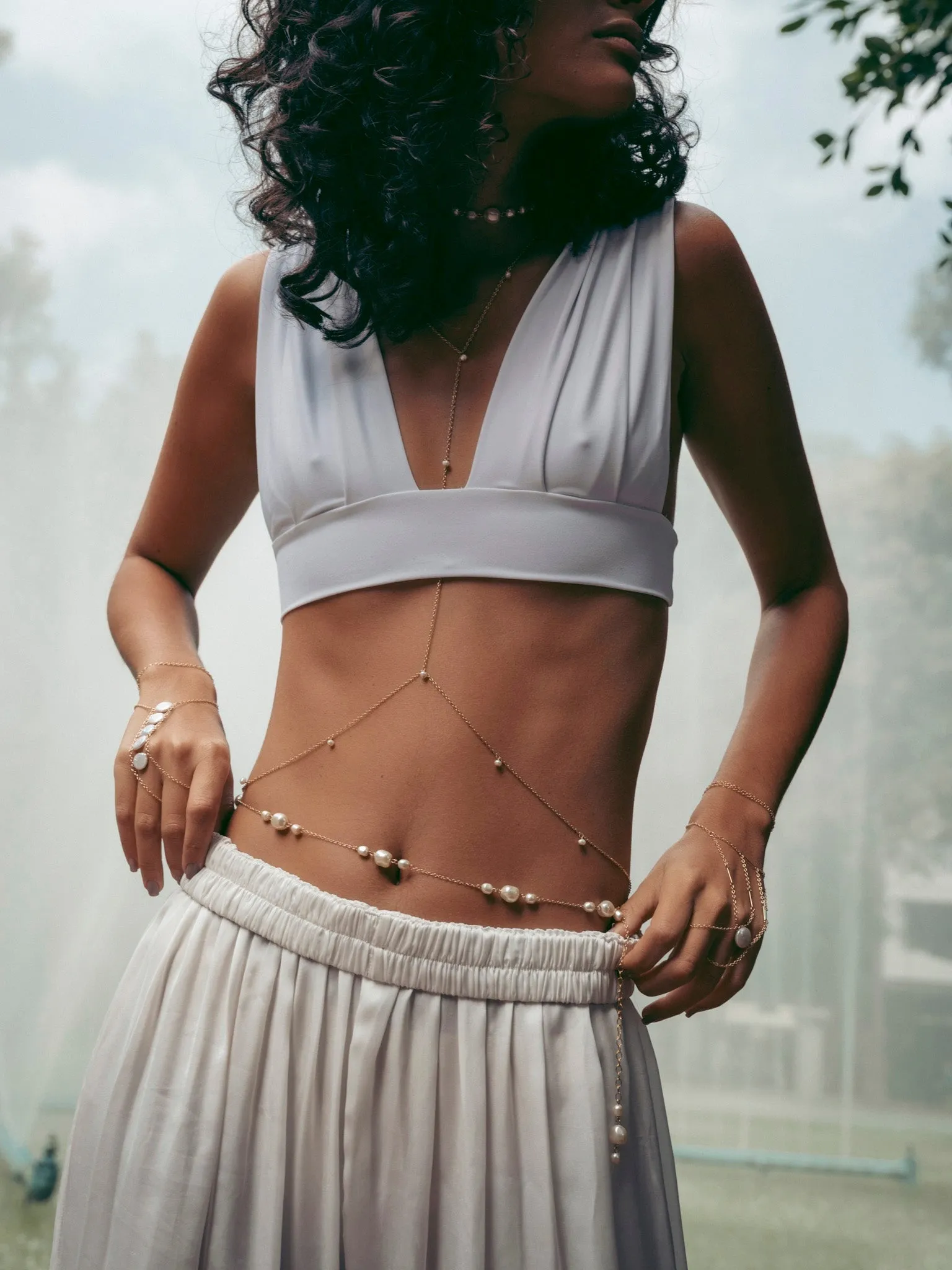 Vine Pearl Body Chain