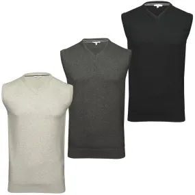 Xact Mens Knitted Sleeveless Vest/ Tank Top Jumper - 100% Cotton